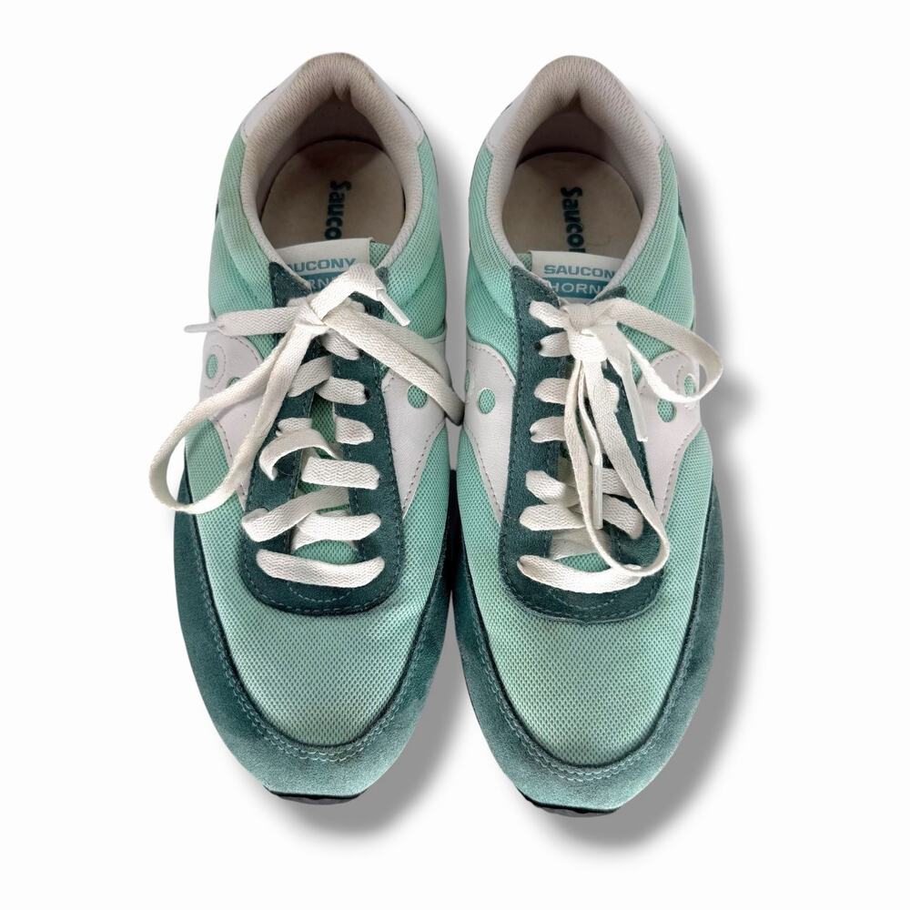 Saucony Hornet Women's Sneakers Size 8.5 Teal Mint White Retro Running S60538-7 - Picture 3 of 14